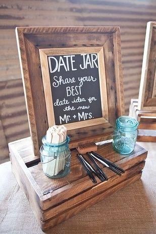 wedding shower date jar